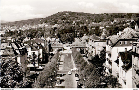 Bad Nauheim mit Blick zum Johannisberg - old postcard - Germany - unused - JH Postcards