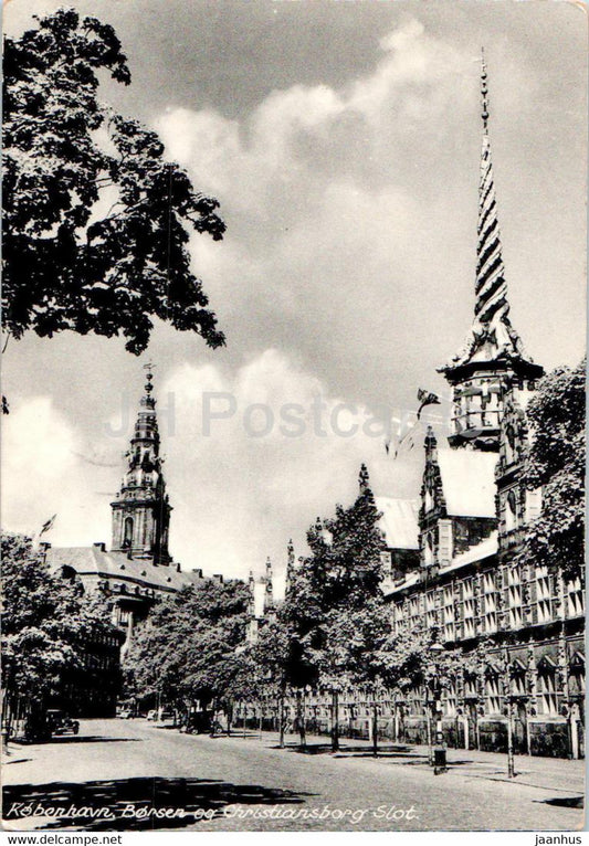 Copenhagen - Kopenhagen - The Exchange - old postcard - 9598 - 1952 - Denmark - used - JH Postcards