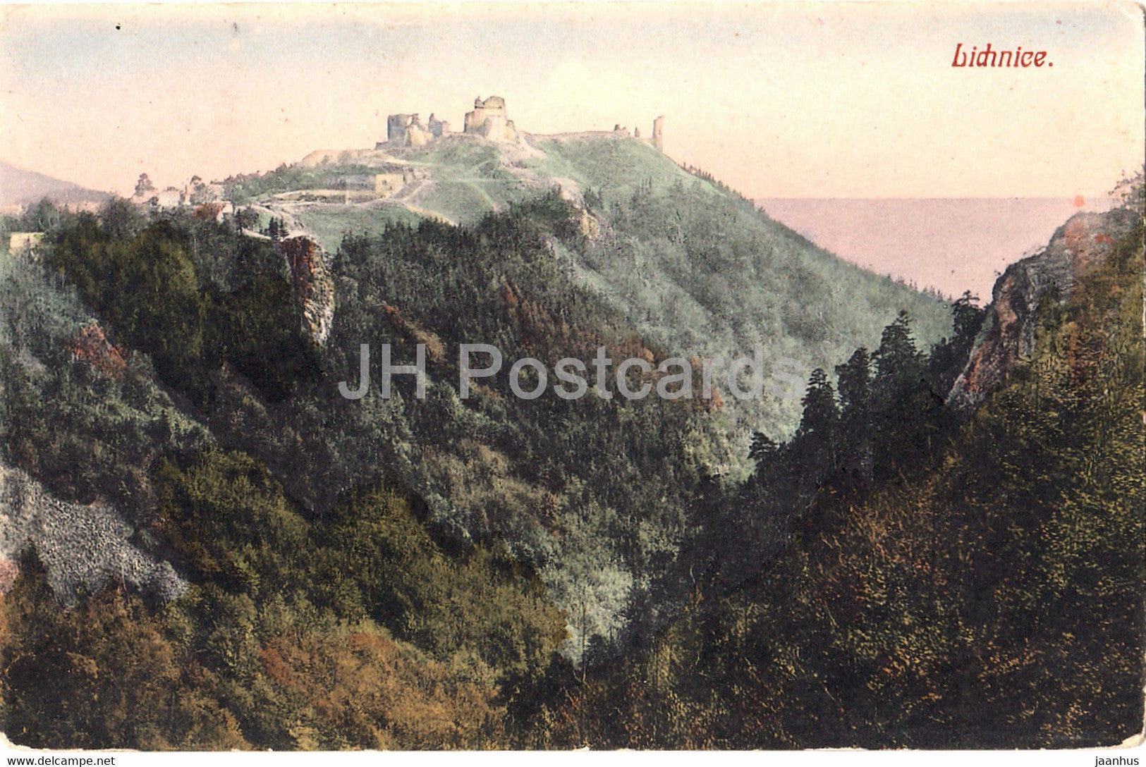 Lichnice - old postcard - 1917 - Czech Republic - used - JH Postcards