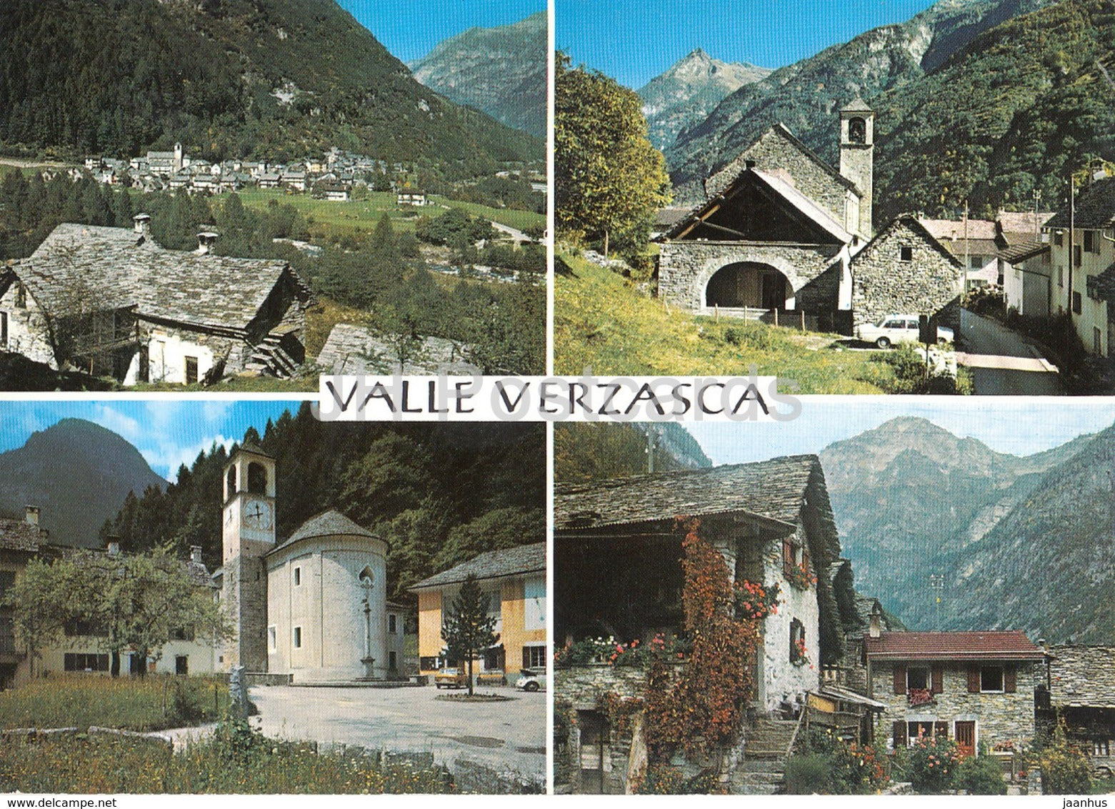 Valle Verzasca - Brione - Frasco - Sonogno - Lavertezzo - 8027 - 1982 - Switzerland - used - JH Postcards