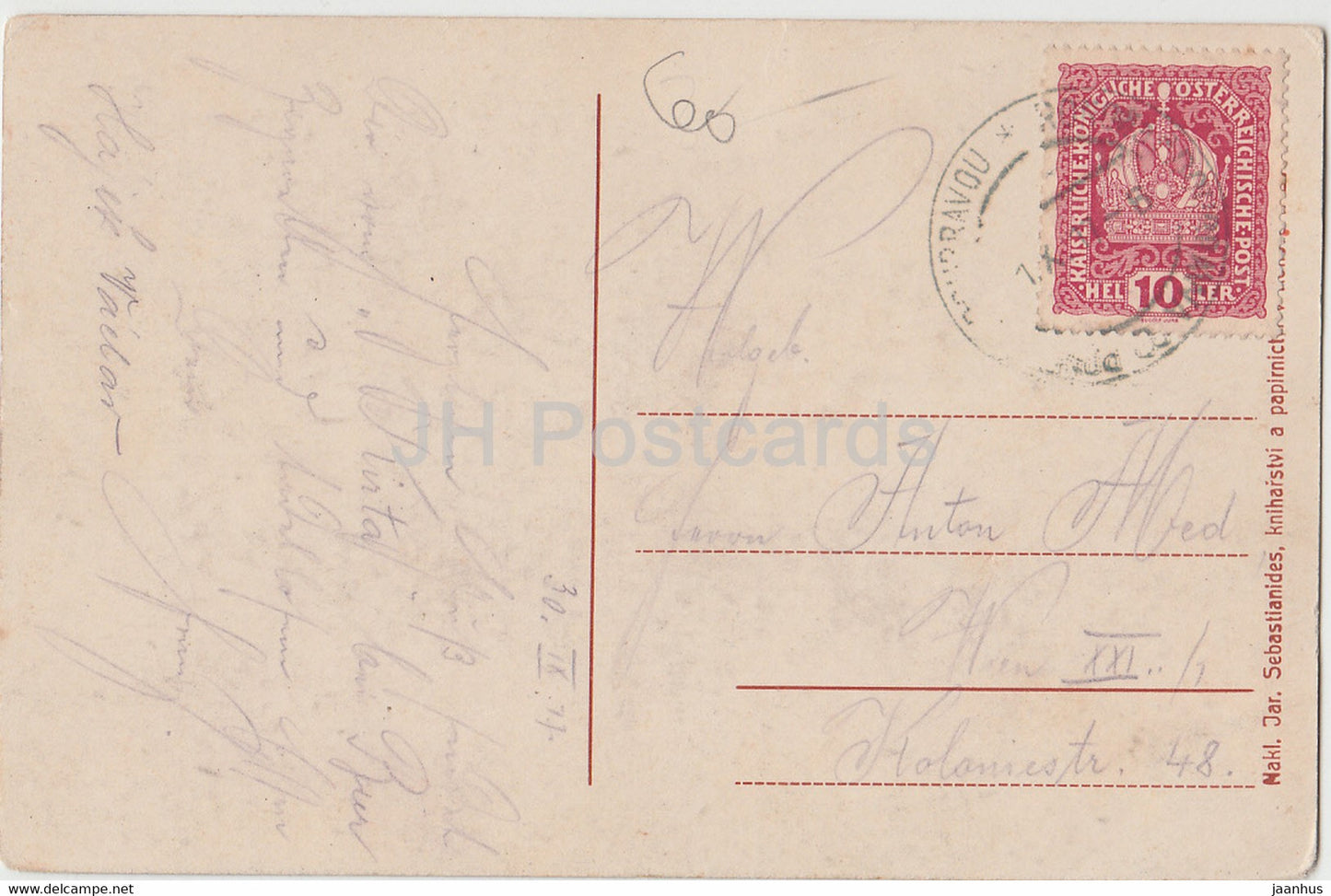 Lichnice - alte Postkarte - 1917 - Tschechien - gebraucht