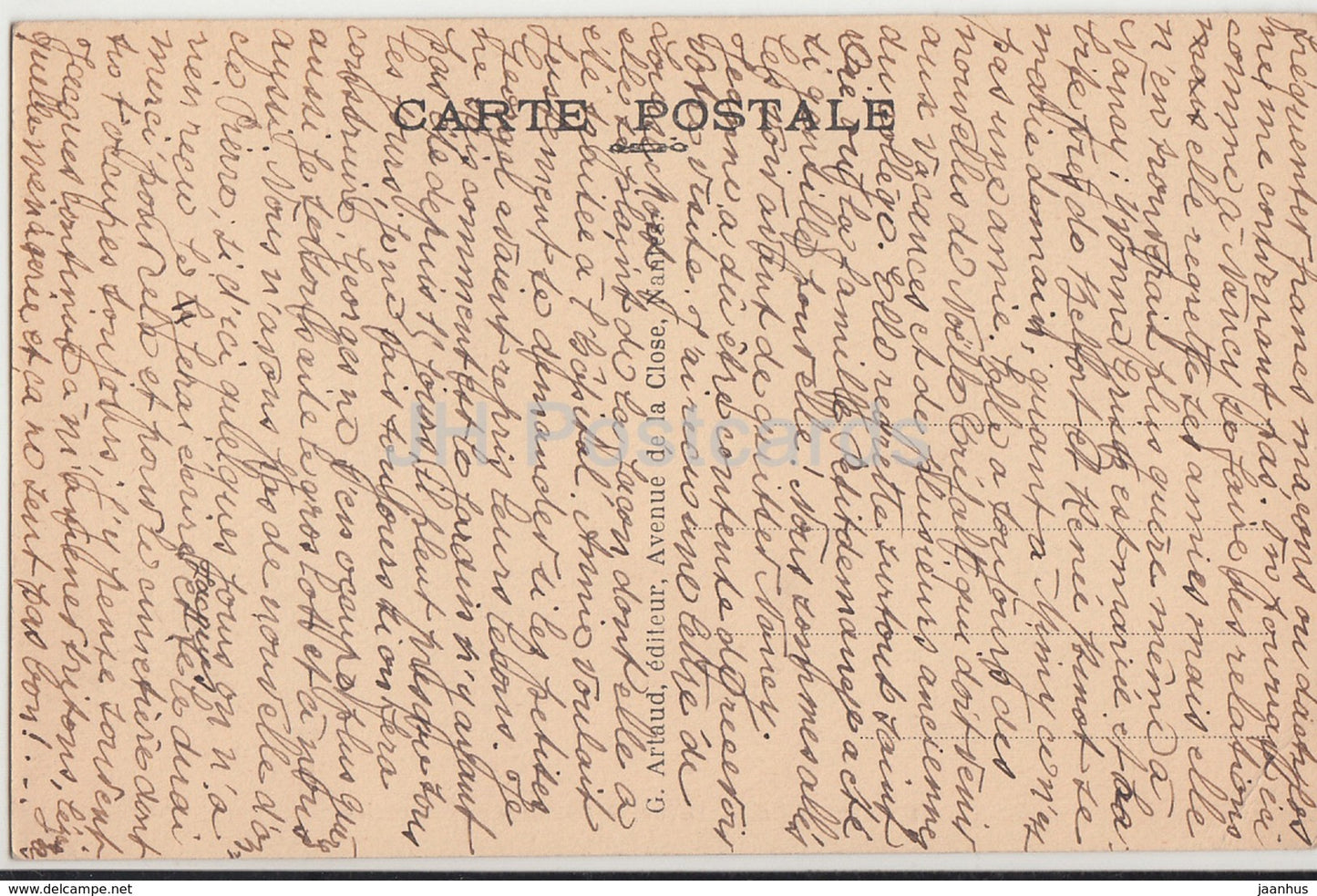 Libourne - Le Jardin Public et la rue Thiers - 27 - alte Postkarte - Frankreich - gebraucht