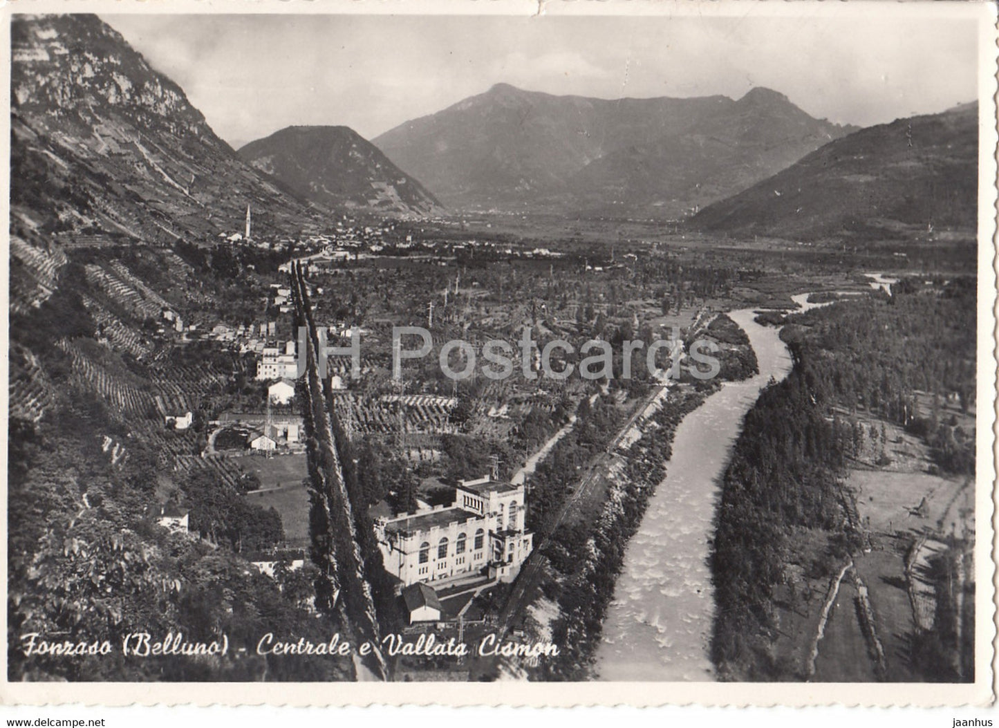Fonzaso - Belluno - Centrale e Vallata Cismon - old postcard - 1951 - Italy - used - JH Postcards