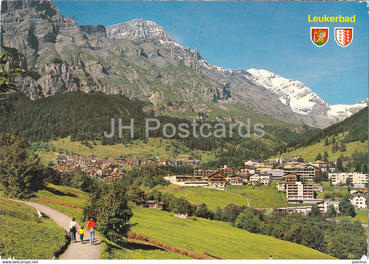 Leukerbad 1401 m - Loeche les Bains - Rinderhorn und Balmhorn - 50722 - 1978 - Switzerland - used - JH Postcards