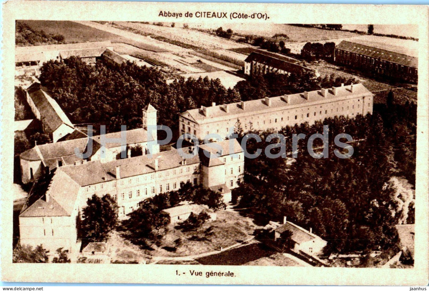 Abbaye de Citeaux - Vue Generale - 1 - old postcard - France - unused - JH Postcards