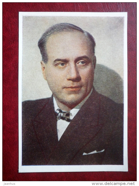 soviet lyric opera tenor Ivan Kozlovsky - 1951 - Russia USSR - unused - JH Postcards