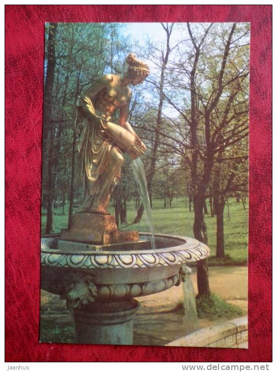 Petrodvorets - Fountain of the marble bench - fountain - 1972 - Russia - USSR - unused - JH Postcards