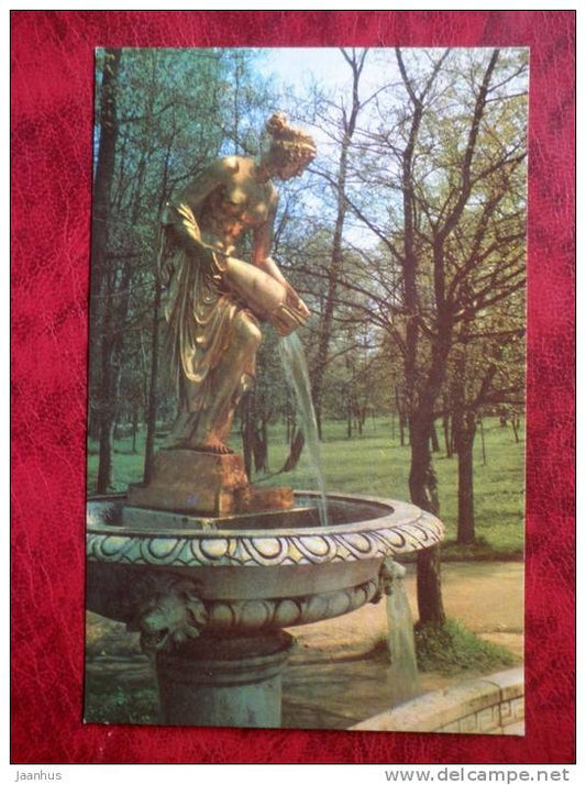 Petrodvorets - Fountain of the marble bench - fountain - 1972 - Russia - USSR - unused - JH Postcards