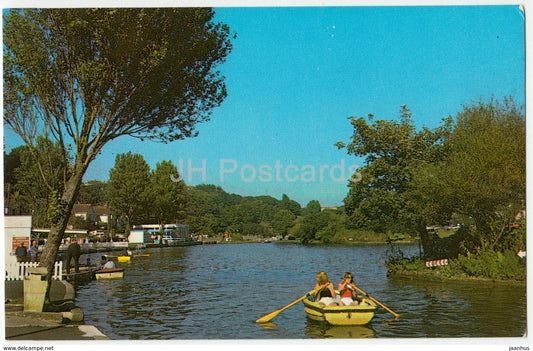 Newquay - Boating Lake - Trenance Gardens - boat - PLX210 - 1985 - United Kingdom - England - used - JH Postcards