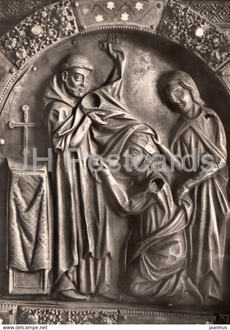 Marburg - Elisabethkirche - Sakristei - Elisabethschrein - Dachrelief - Germany - unused - JH Postcards