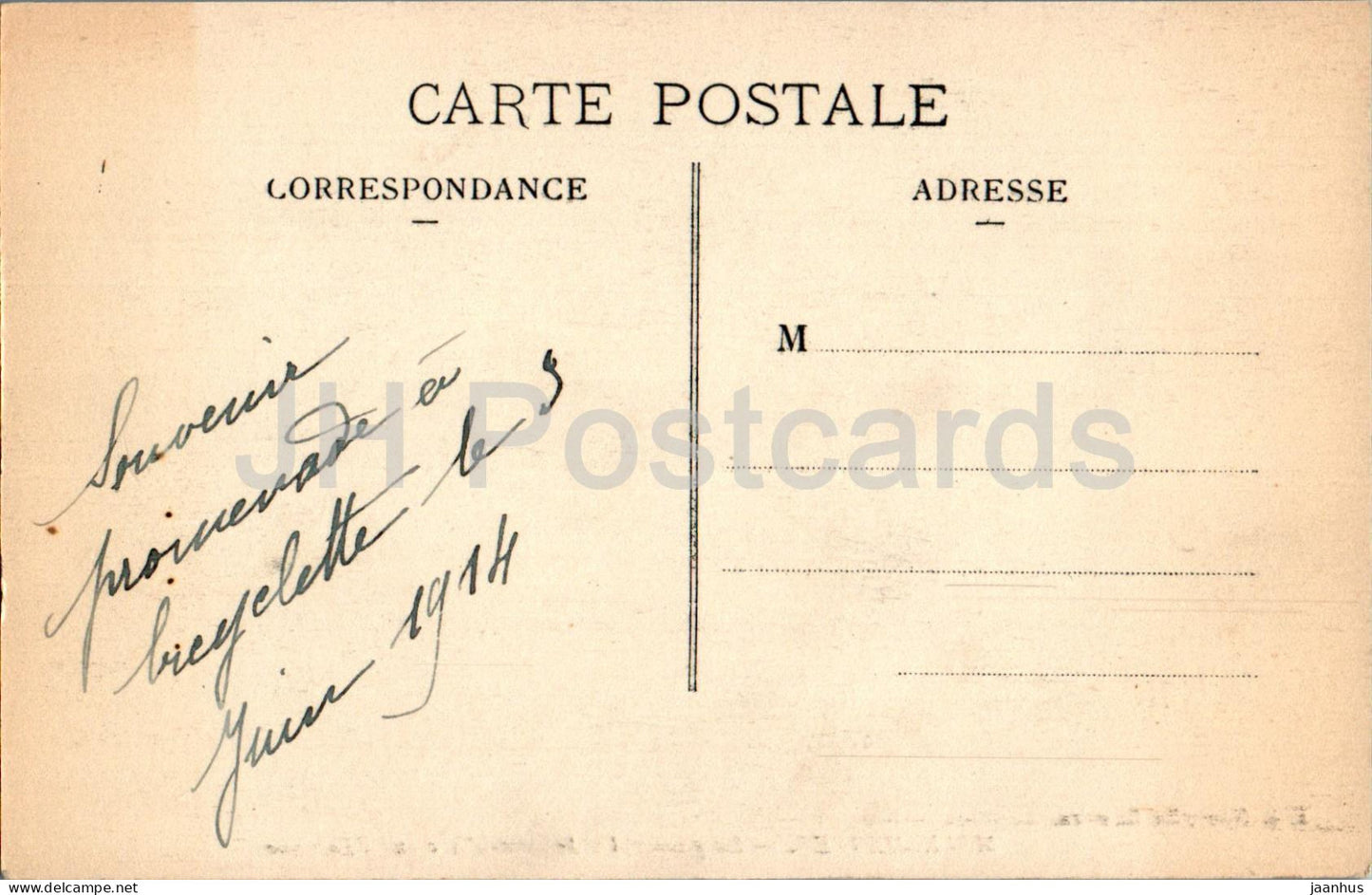 Malesherbes - La passerelle Jeanne d'Arc sur l'Essonne - footbridge - old postcard - 1914 - France - used