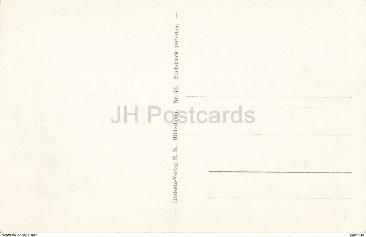 Hildesheim - Erker des Tempeherrenhauses - 73 - carte postale ancienne - Allemagne - inutilisée