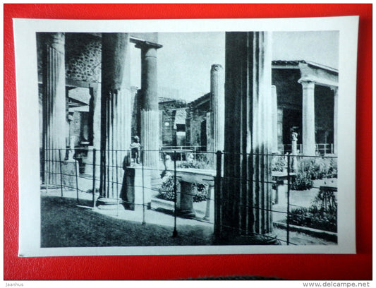House of the Vettii peristyle in Pompeii , I century AD - Architecture of Ancient Rome - 1965 - Russia USSR - unused - JH Postcards