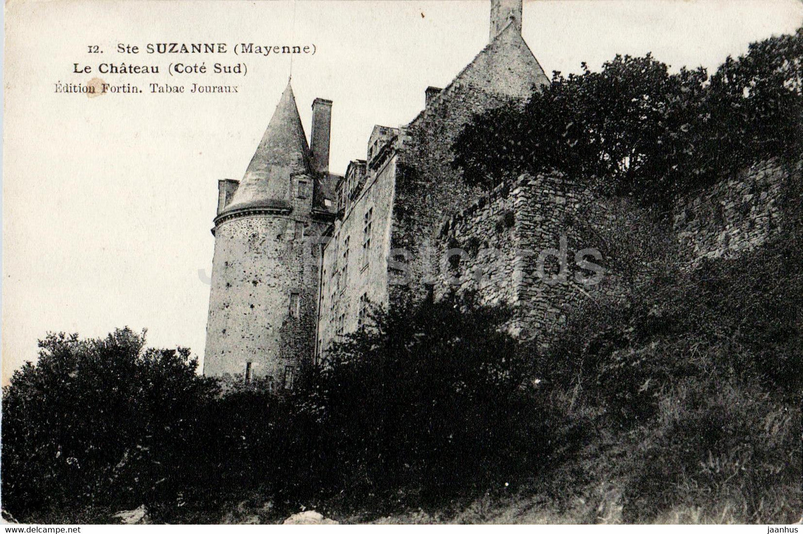 Ste Suzanne - Le Chateau - Cote Sud - castle - 12 - old postcard - 1910 - France - used - JH Postcards