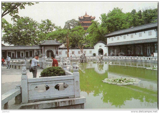 Yellow Crane Tower Park - The Yellow Crane Tower - Wuhan - 1980s - China - unused - JH Postcards