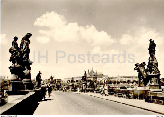 Praha - Prague - Karluv Most - Charles Bridge - Prague Castle - 10-51318 - Czech Republic - Czechoslovakia - unused - JH Postcards