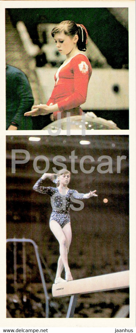 Yelena Mukhina - Gymnastics - sport - 1979 - Russia USSR - unused - JH Postcards