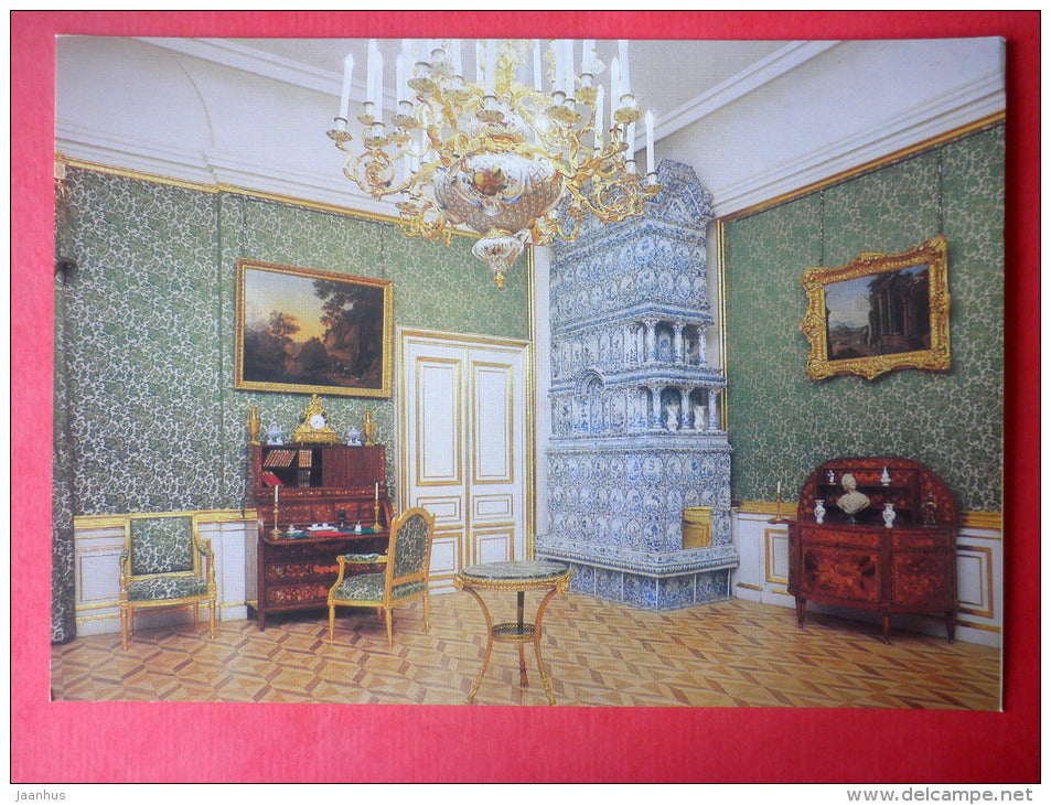 The Secretary Room - The Great Palace - Petrodvorets - 1986 - Russia USSR - unused - JH Postcards