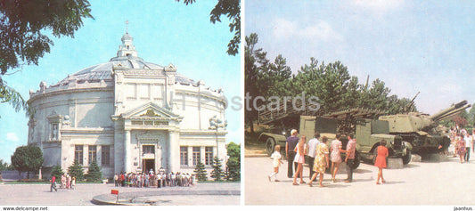 Sevastopol - The building of panorama Defense of Sevastopol - tank - military - Crimea - 1981 - Ukraine USSR - unused - JH Postcards