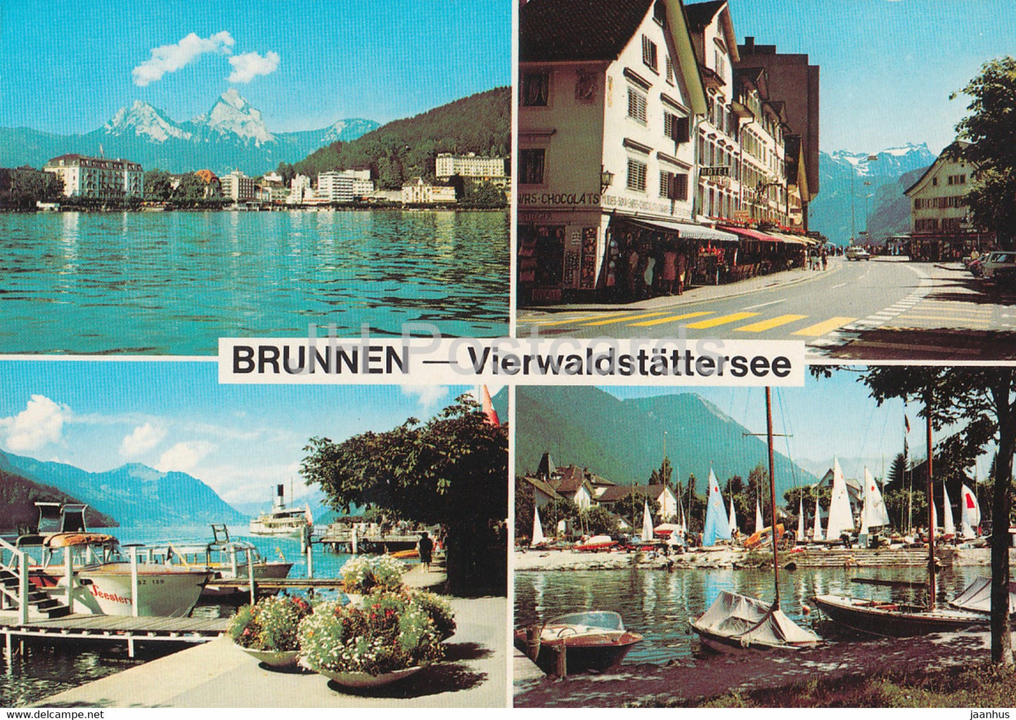 Kurort Brunnen - Vierwaldstattersee - multiview - 25 - 1984 - Switzerland - used - JH Postcards