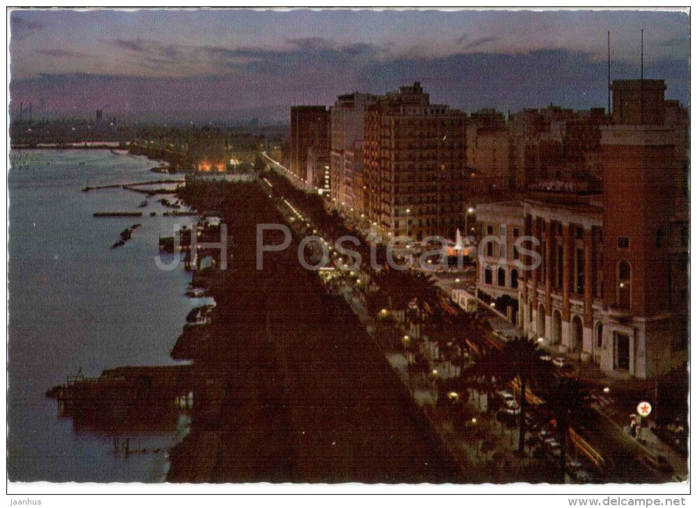 Lungomare Vittorio Emanuele , notturno - Sea-Walk Vittorio Emanuele - Taranto - Puglia - 5712 - Italia - Italy - unused - JH Postcards