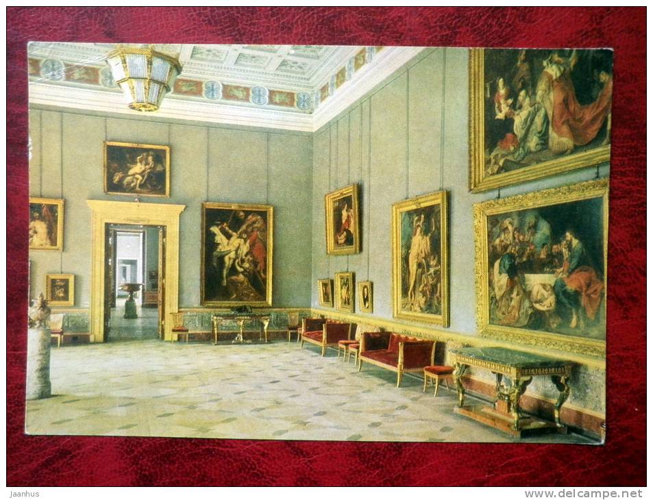 Leningrad - St. Petersburg - New Hermitage. A Hall_II - 1968 - Russia - USSR - unused - JH Postcards