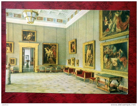 Leningrad - St. Petersburg - New Hermitage. A Hall_II - 1968 - Russia - USSR - unused - JH Postcards