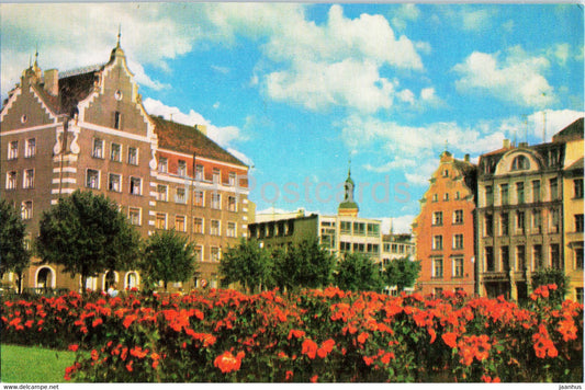 Riga - Old Town - Square of Latvian Red Riflemen - 1976 - Latvia USSR - unused - JH Postcards