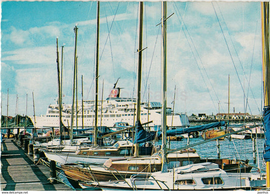 Korsor - Stena Linien - ship - sailing boat - 8019 - Denmark - used - JH Postcards
