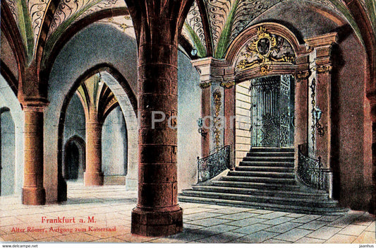 Frankfurt a M - Alter Romer - Aufgang zum Kaisersaal - 9473 - old postcard - Germany - unused - JH Postcards