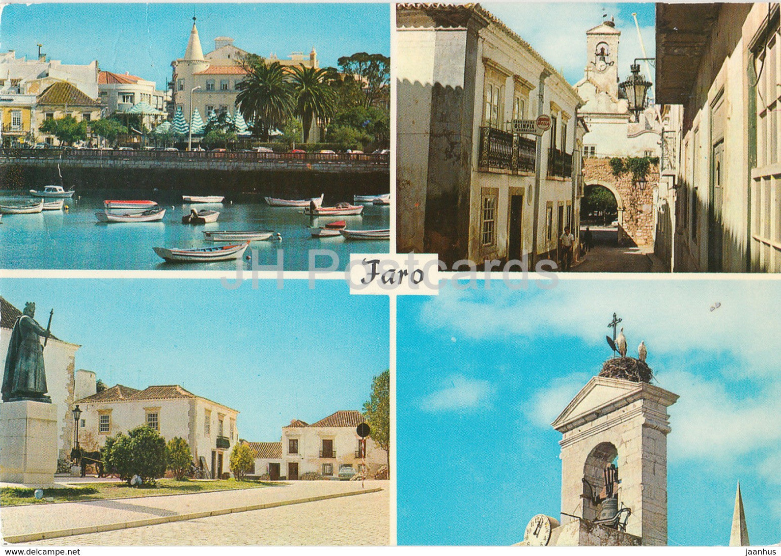 Faro - Algarve - architecture - multiview - 373 - Portugal - used - JH Postcards
