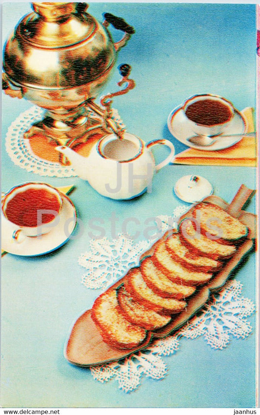 Sweet crackers - recipes - dishes - cooking - 1982 - Russia USSR - unused - JH Postcards