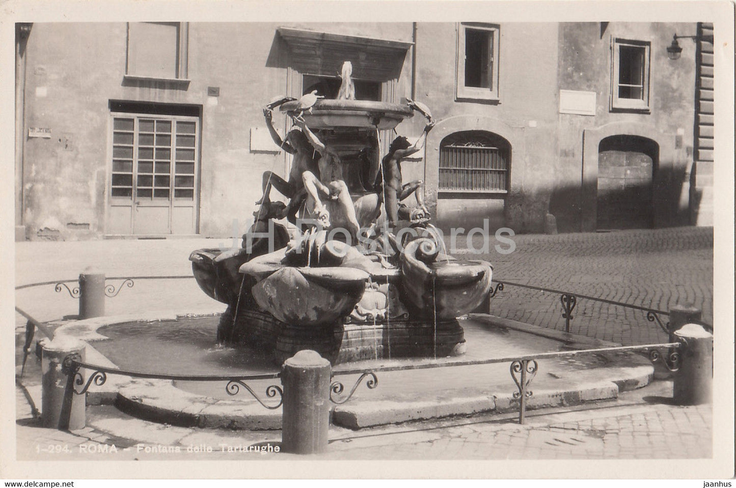 Roma - Rome - Fontana delle Tartarughe - old postcard - Italy - unused - JH Postcards