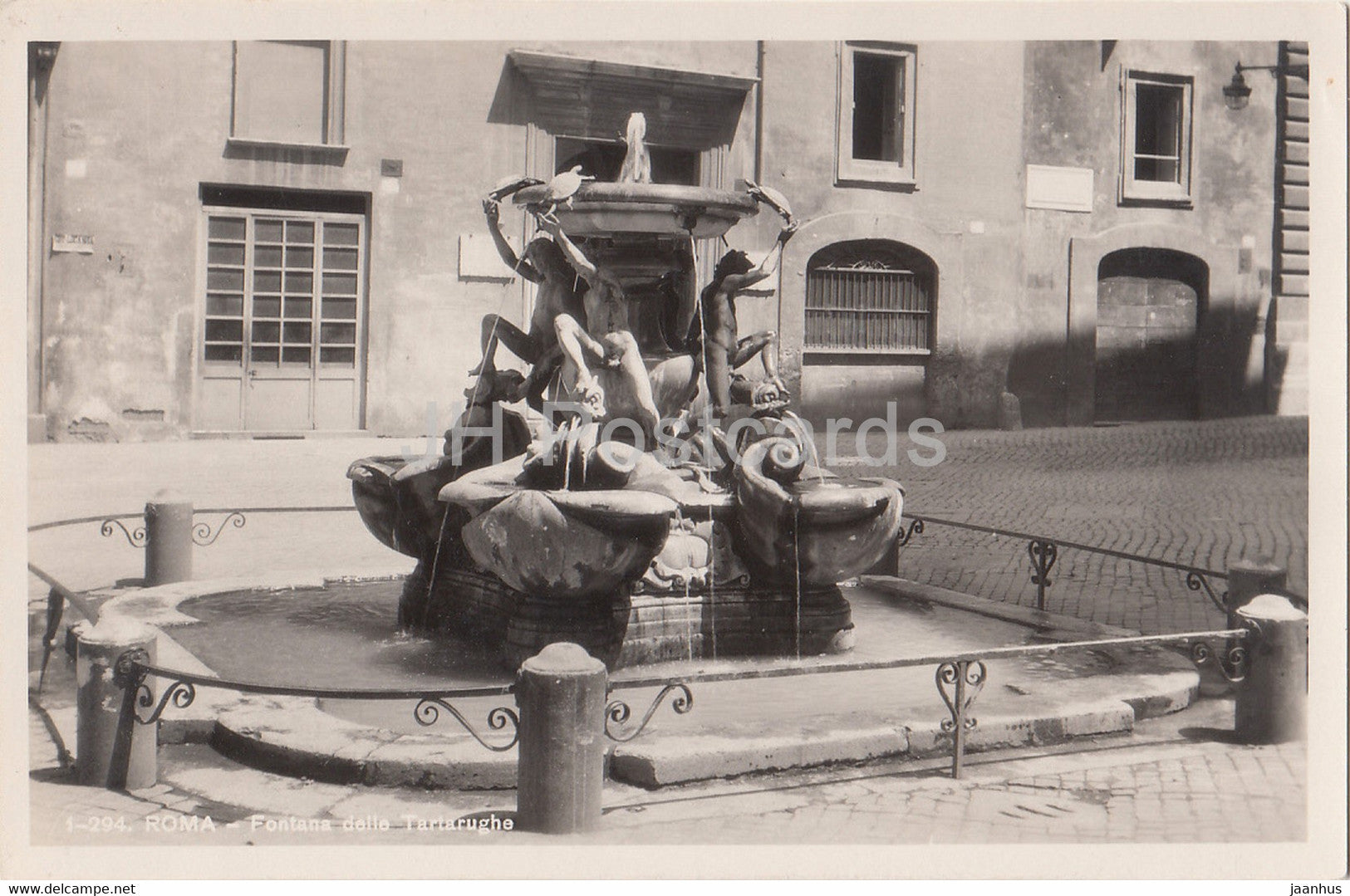 Roma - Rome - Fontana delle Tartarughe - old postcard - Italy - unused - JH Postcards