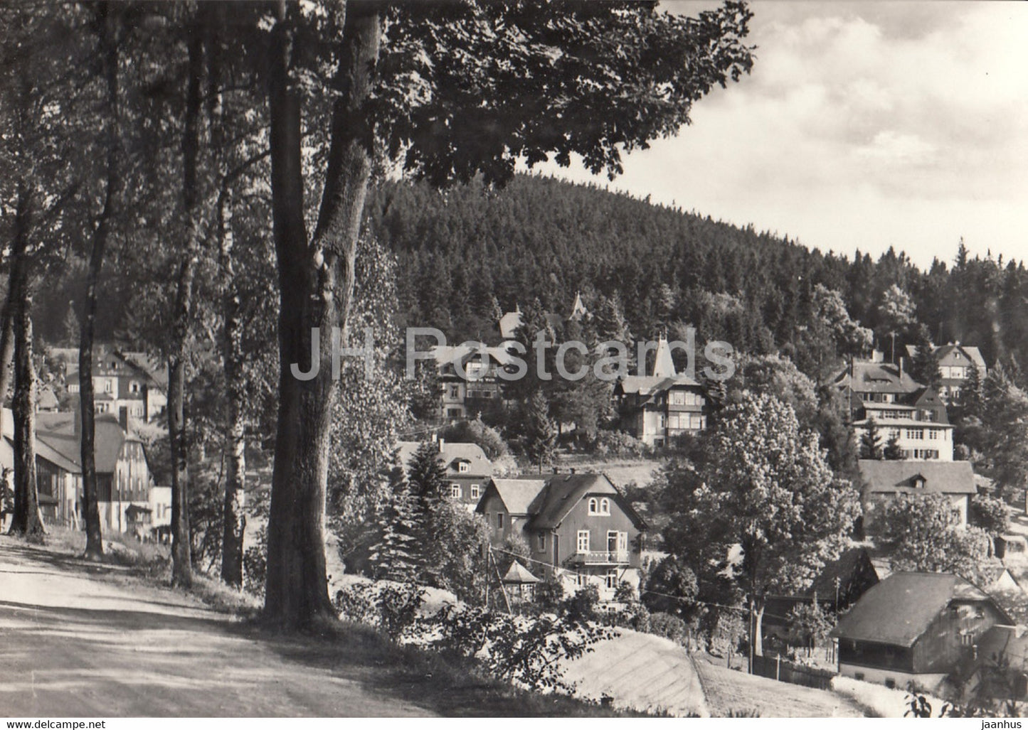 Kurort Barenfels - Osterzgebirge - Teilansicht mit Spitzberg - Germany DDR - unused - JH Postcards