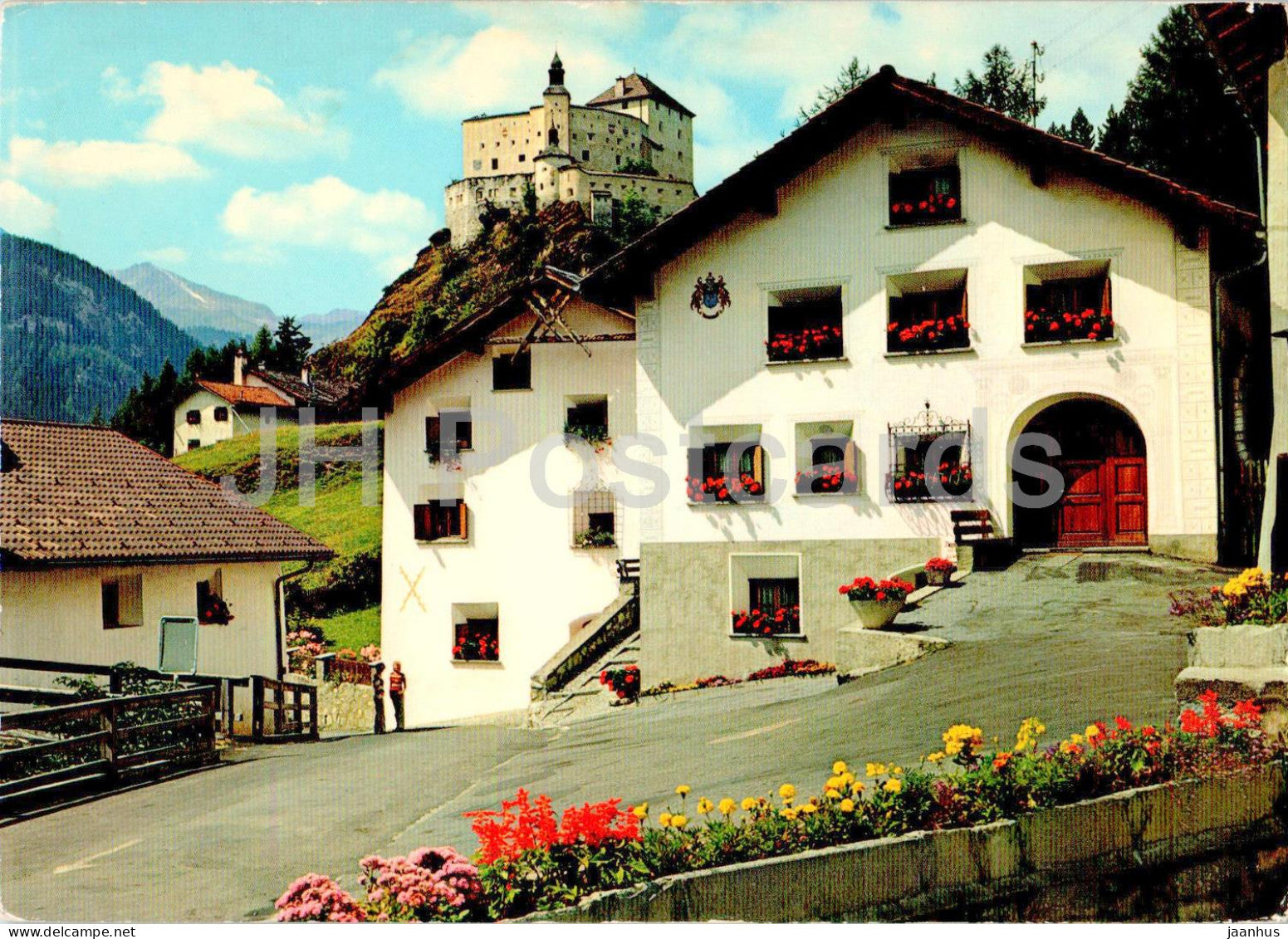 Schloss Tarasp - castle - 1973 - Switzerland - used - JH Postcards