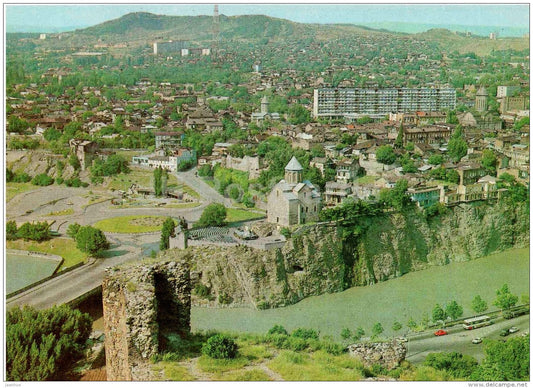 old part of the city - Tbilisi - postal stationery - AVIA - 1981 - Georgia USSR - unused - JH Postcards