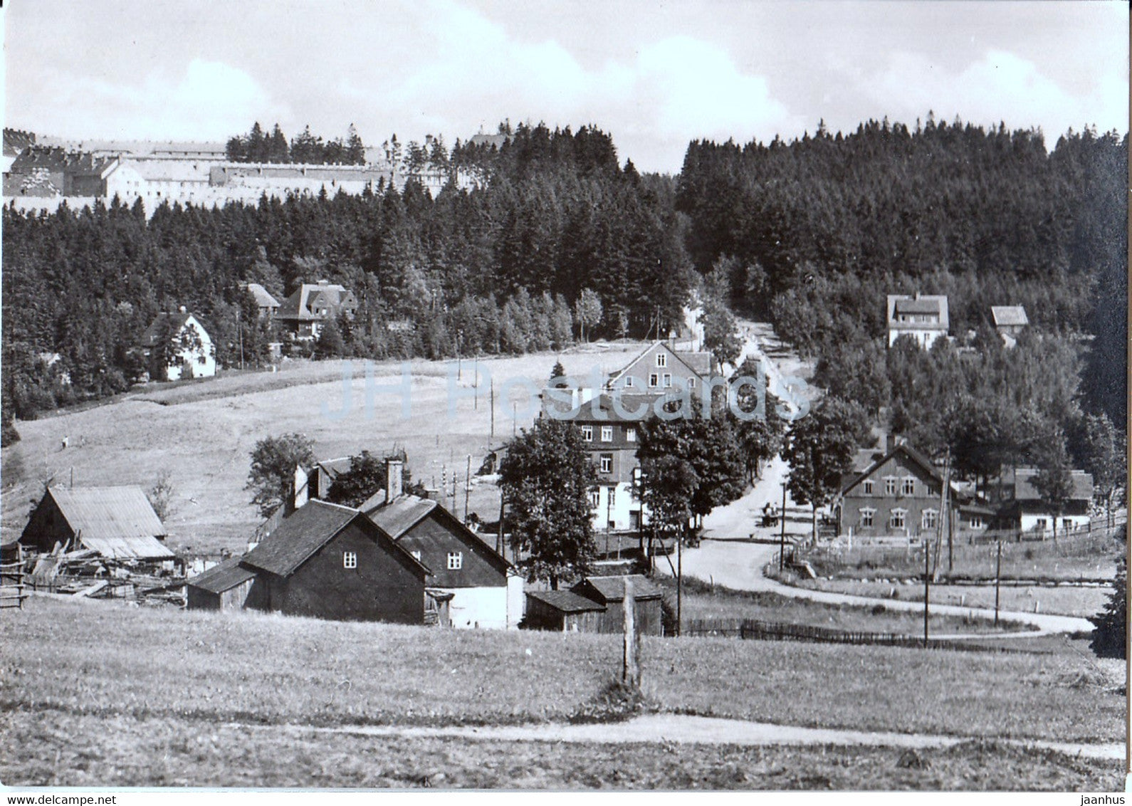 Steinbach bei Johanngeorgenstadt - Blick zur Neustadt - Germany DDR - unused - JH Postcards