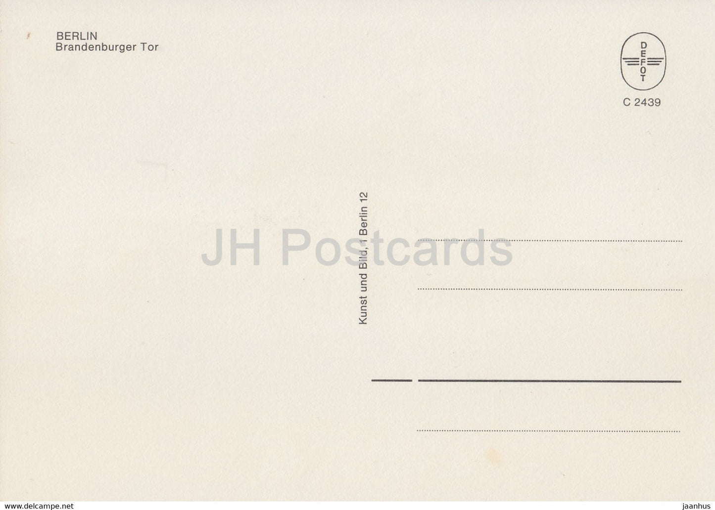 Berlin - Brandenburger Tor - 16 - Deutschland - unbenutzt