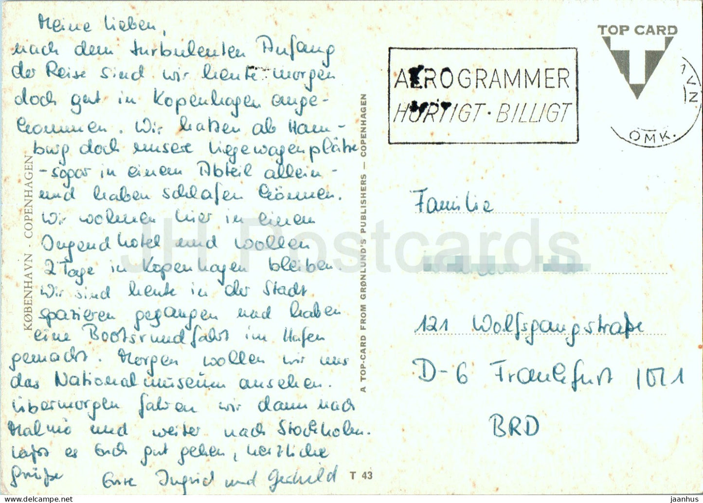 Copenhague - Kobenhavn - Petite Sirène - Garde Royale - T 43 - Danemark - occasion 