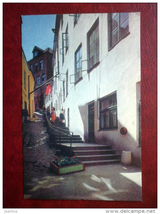 street connecting Toompea (Dome Hill) with the lower town  - Old Town - Tallinn - 1972 - Estonia USSR - unused - JH Postcards