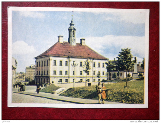 Town Hall - Tartu - 1955 - Estonia USSR - unused - JH Postcards