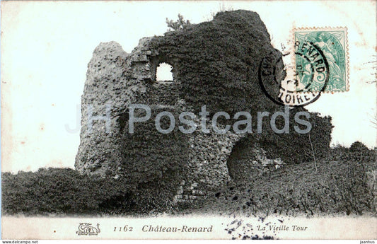 Chateau Renard - Chateaurenard - La Vieille Tour - The Old Tower - 1162 - old postcard - 1908 - France - used - JH Postcards