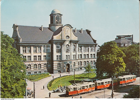 Bytom - Boleslaw the Brave general secondary school - tram - Poland - unused - JH Postcards