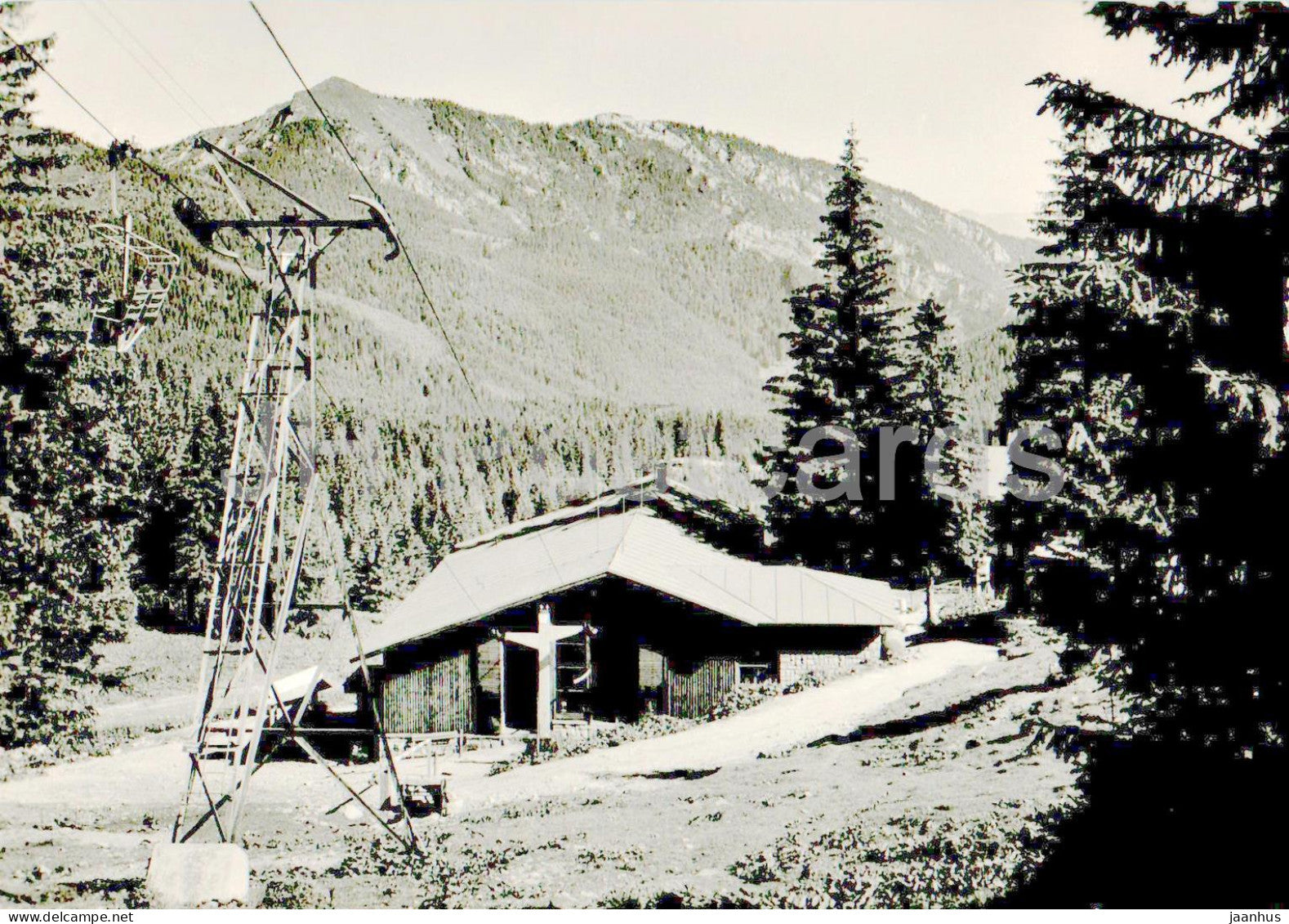 Nizke Tatry - Jasna - Udolna stanica vytahu na Chopok - lift station - 1971 - Slovakia - Czechoslovakia - used - JH Postcards