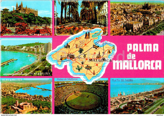 Palma de Mallorca - multiview - 1128 - Spain - used - JH Postcards