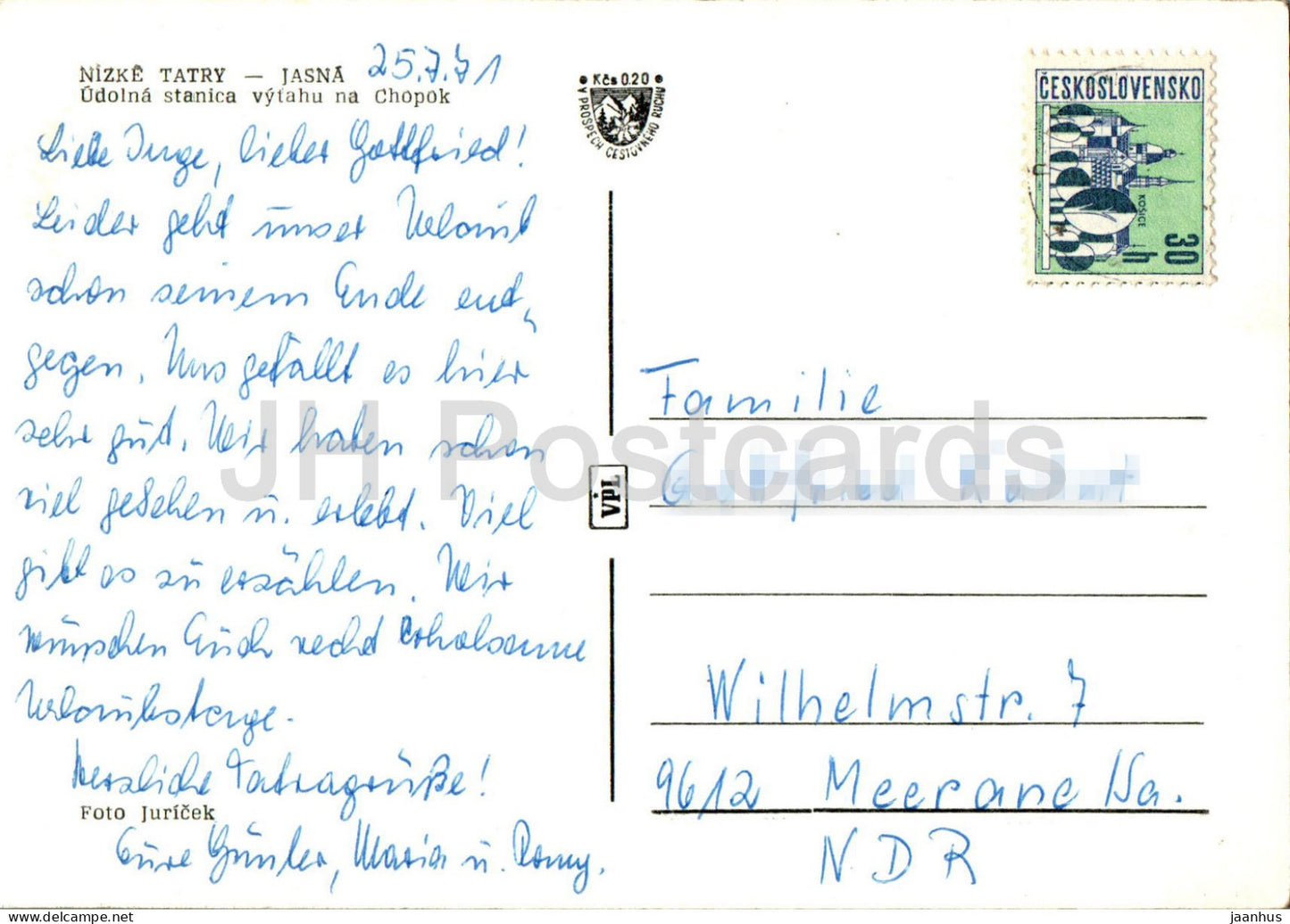 Nizke Tatry - Jasna - Udolna stanica vytahu na Chopok - lift station - 1971 - Slovakia - Czechoslovakia - used