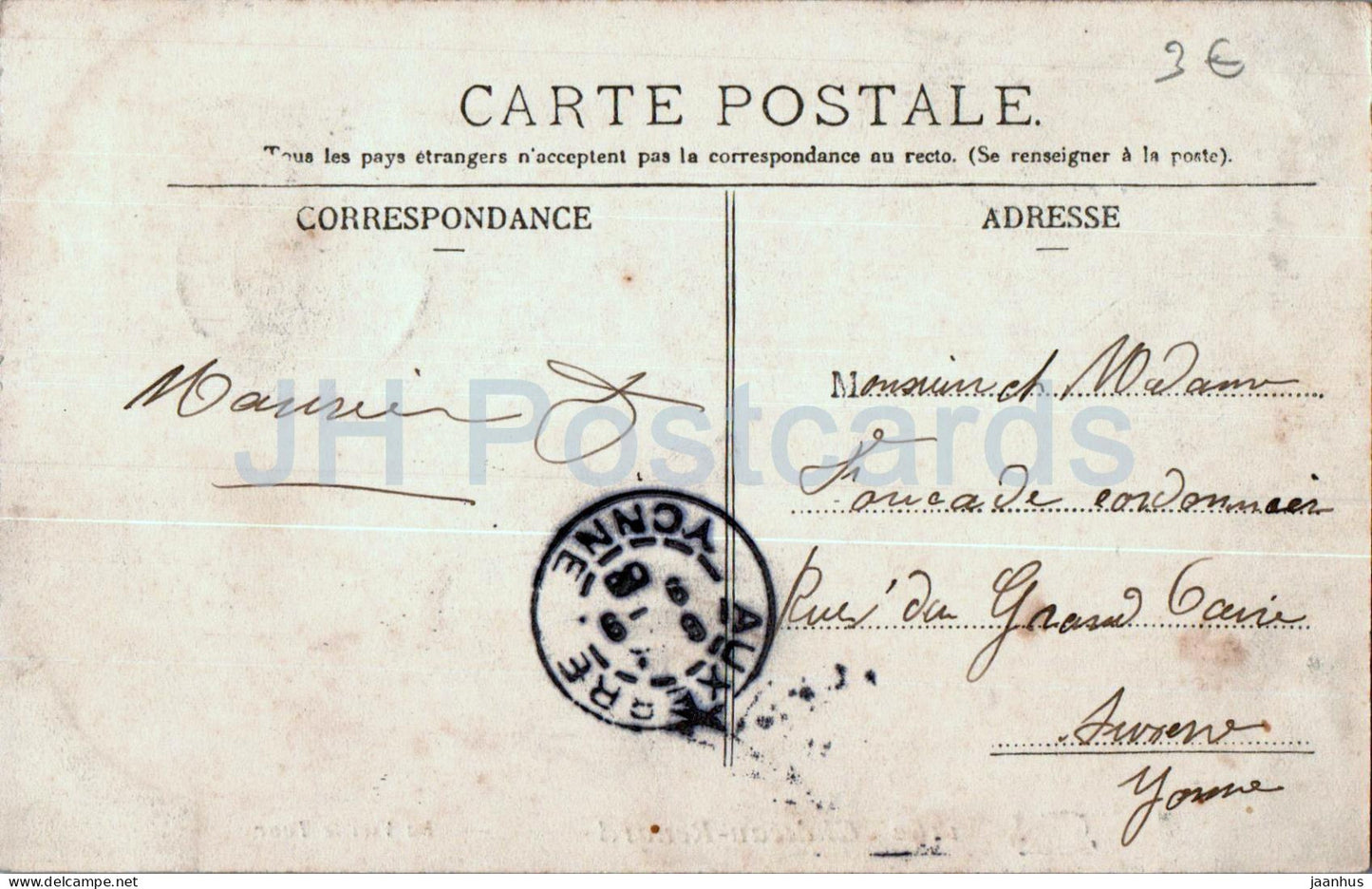 Chateau Renard - Chateaurenard - La Vieille Tour - Der alte Turm - 1162 - alte Postkarte - 1908 - Frankreich - gebraucht 