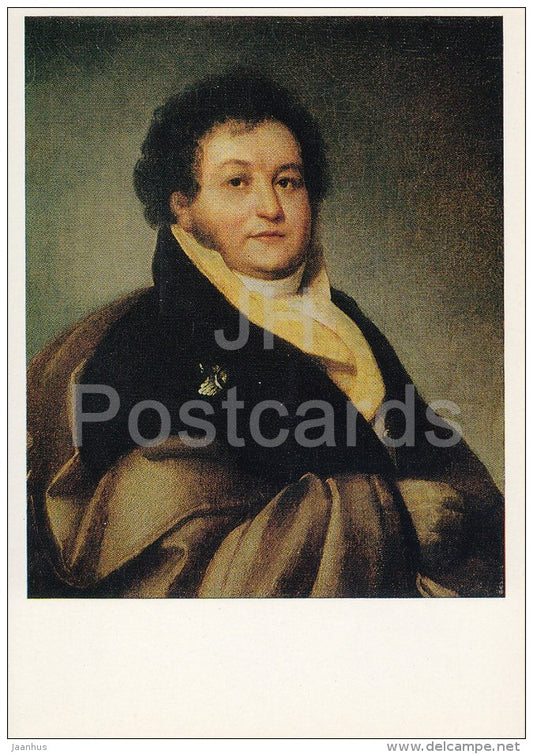 painting by O. Kiprensky - Portrait of Y. Litta - Russian art - 1974 - Russia USSR - unused - JH Postcards