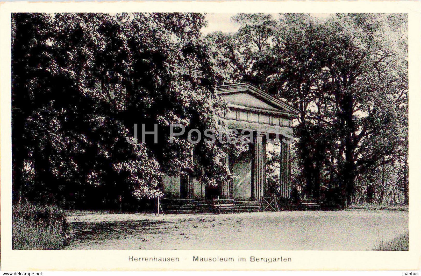 Hannover - Herrenhausen - Mausoleum im Berggarten - old postcard - Germany - unused - JH Postcards